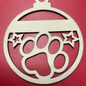 Kerstbal: kattenpootje